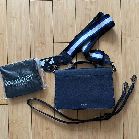 NWT Botkier Cobble Hill Medium Leather & Suede Crossbody